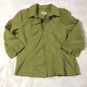 Christopher & Banks Zip up Shirt/Jacket